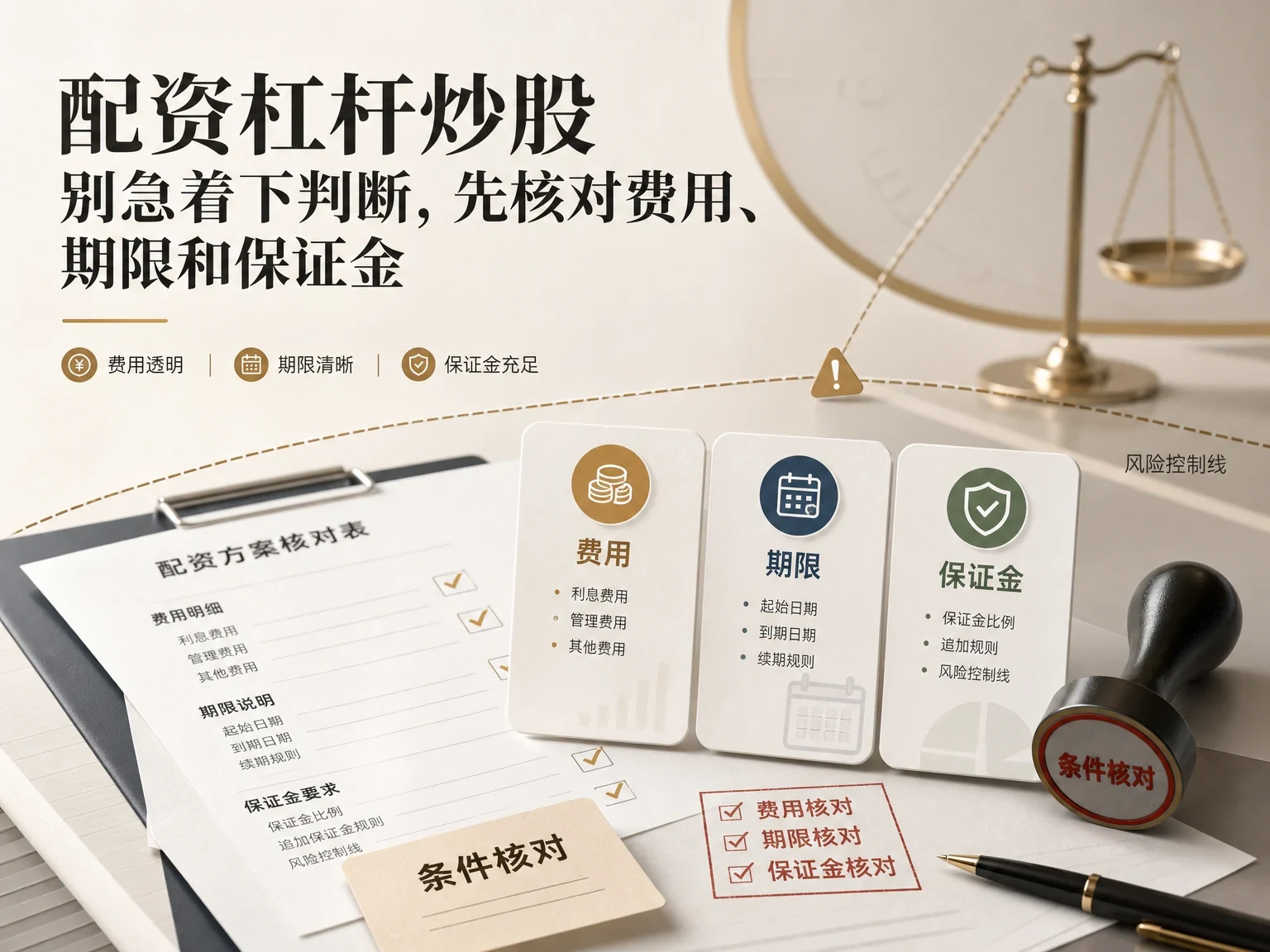 配资杠杆炒股别急着下判断,先核对费用、期限和保证金 插图