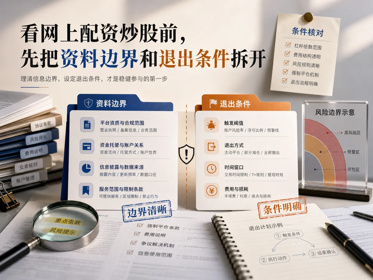 看网上配资炒股前,先把资料边界和退出条件拆开 插图